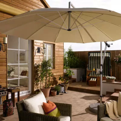 MAY_MEZZO_MH3000_Rund_3m_ohne_Volant_Beige_Terrasse